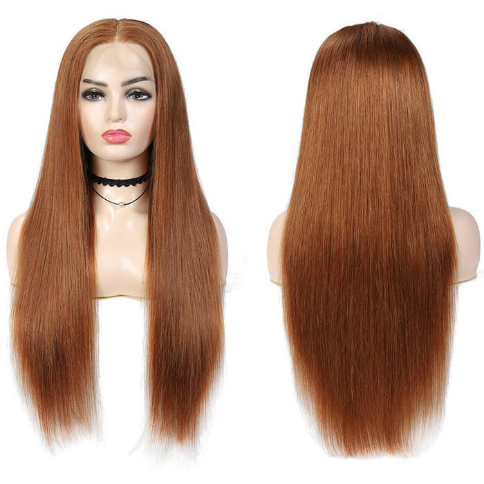 #30 Light Auburn wig color sample