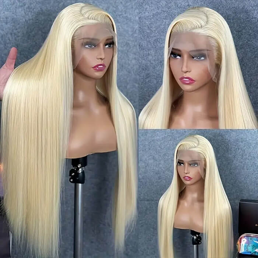 613 Platinum Blonde wig color sample