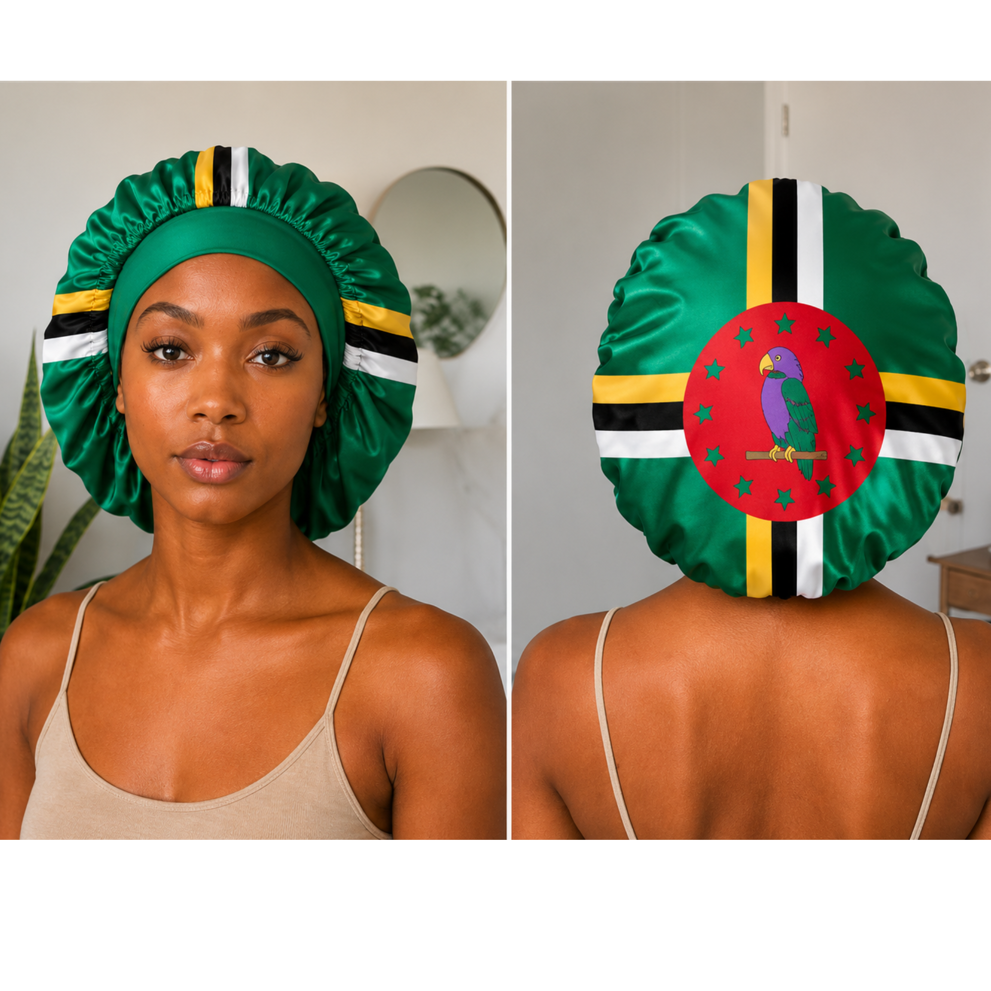 Dominica Flag Bonnet