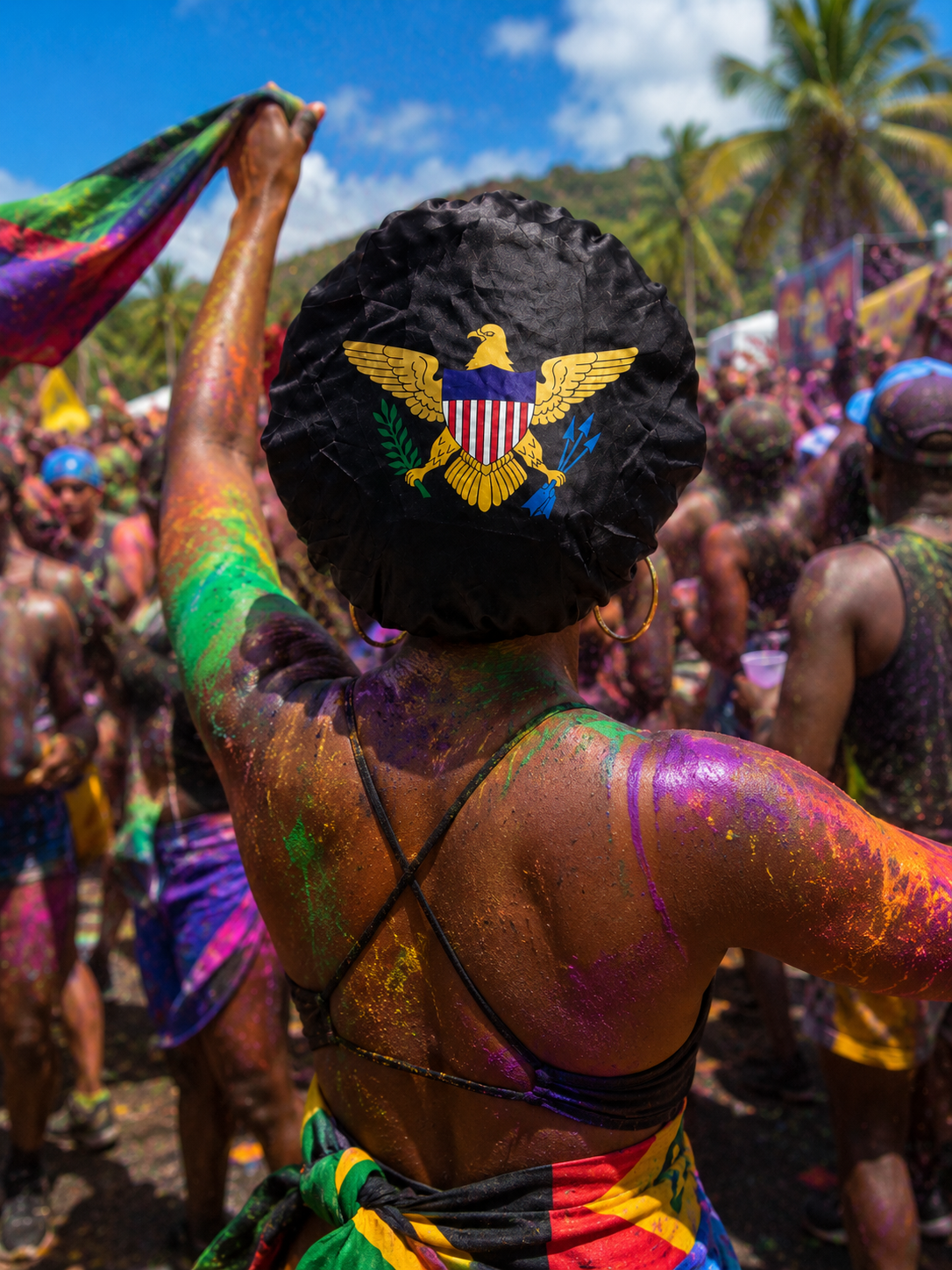 U.S. Virgin Islands Flag Bonnet