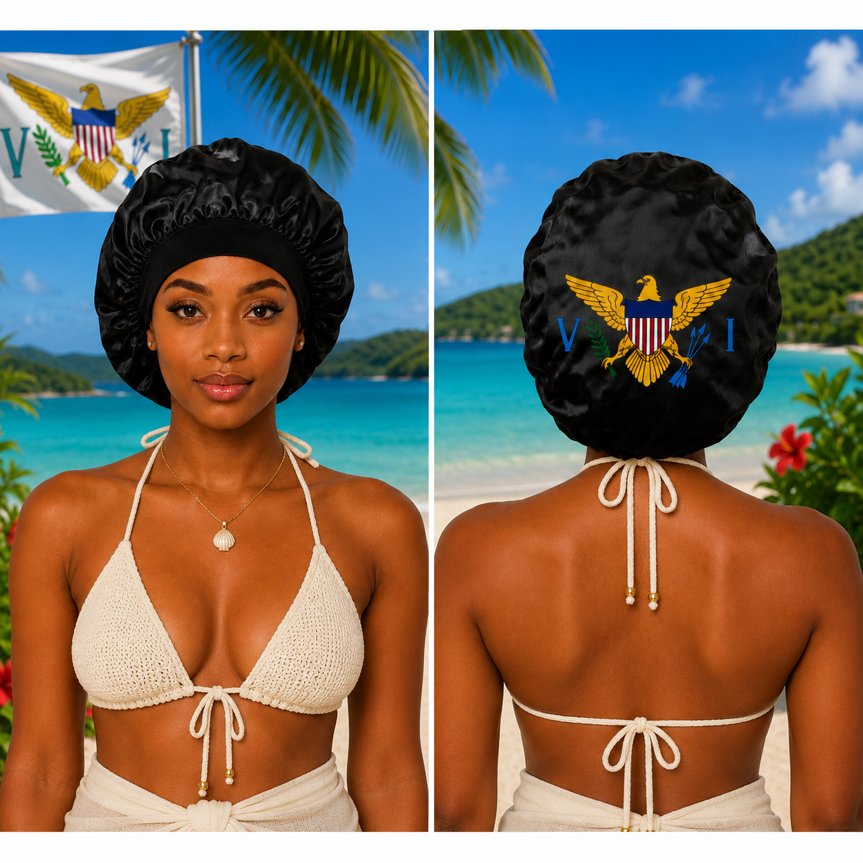 U.S. Virgin Islands Flag Bonnet