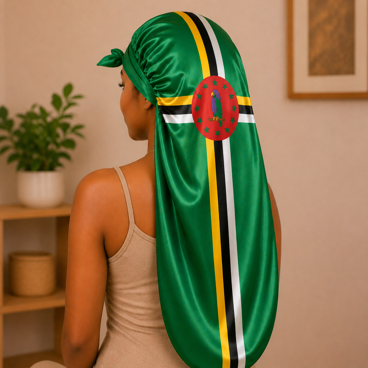 Dominica Flag Bonnet