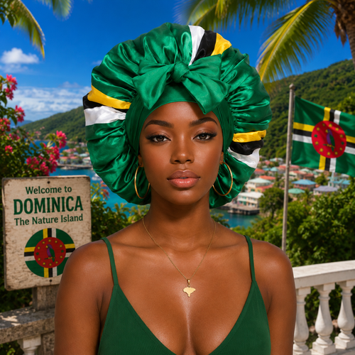 Dominica Flag Bonnet