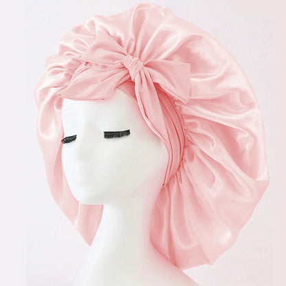 Satin Bonnet with Adjustable Tie Band