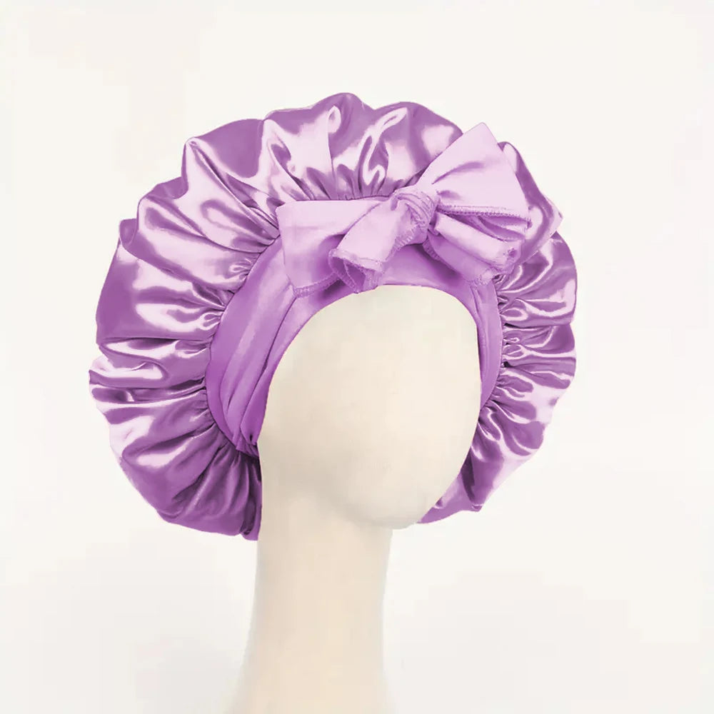 Satin Bonnet with Adjustable Tie Band