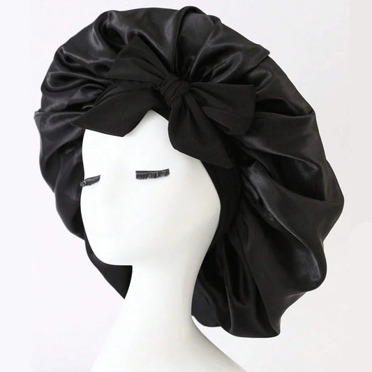 Satin Bonnet with Adjustable Tie Band