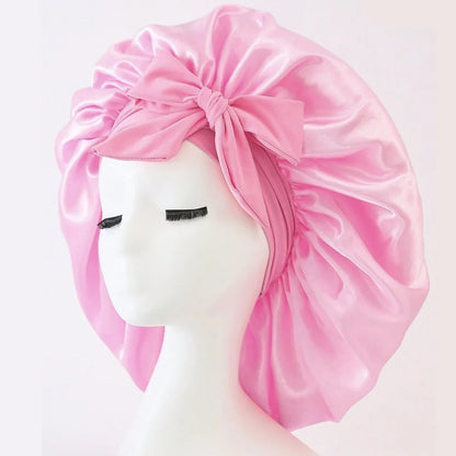 Satin Bonnet with Adjustable Tie Band