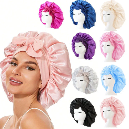 Satin Bonnet with Adjustable Tie Band