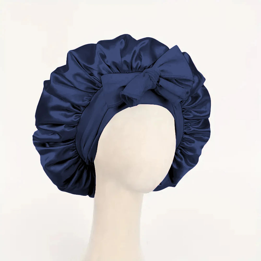 Satin Bonnet with Adjustable Tie Band