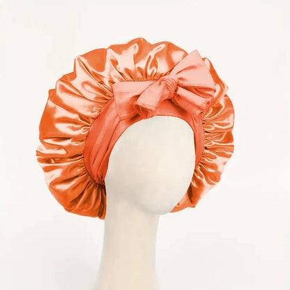 Satin Bonnet with Adjustable Tie Band