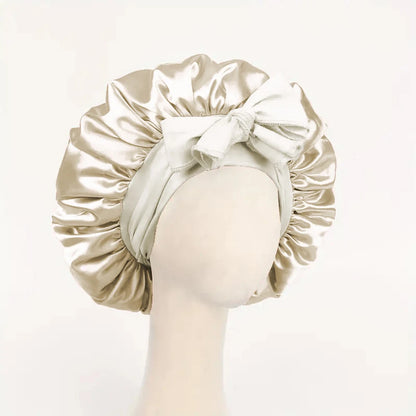 Satin Bonnet with Adjustable Tie Band