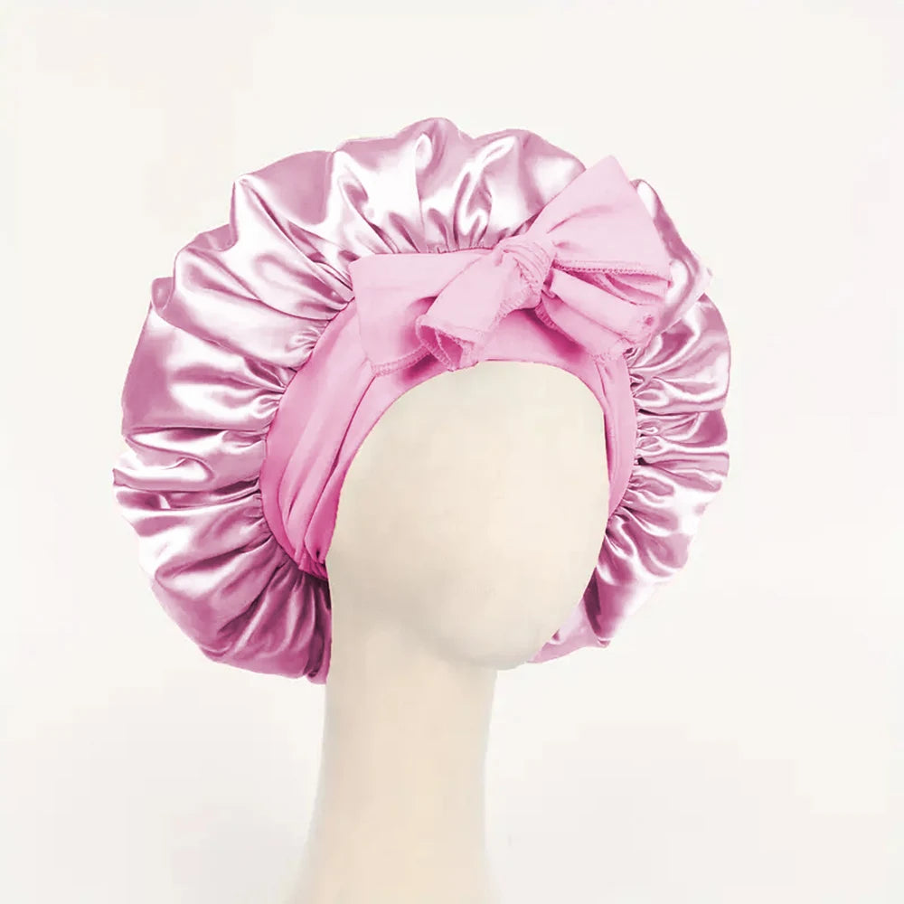 Satin Bonnet with Adjustable Tie Band