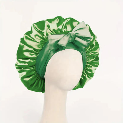 Satin Bonnet with Adjustable Tie Band