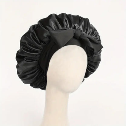 Satin Bonnet with Adjustable Tie Band