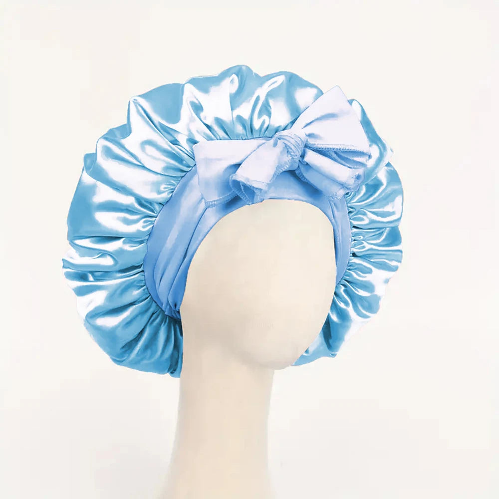 Satin Bonnet with Adjustable Tie Band