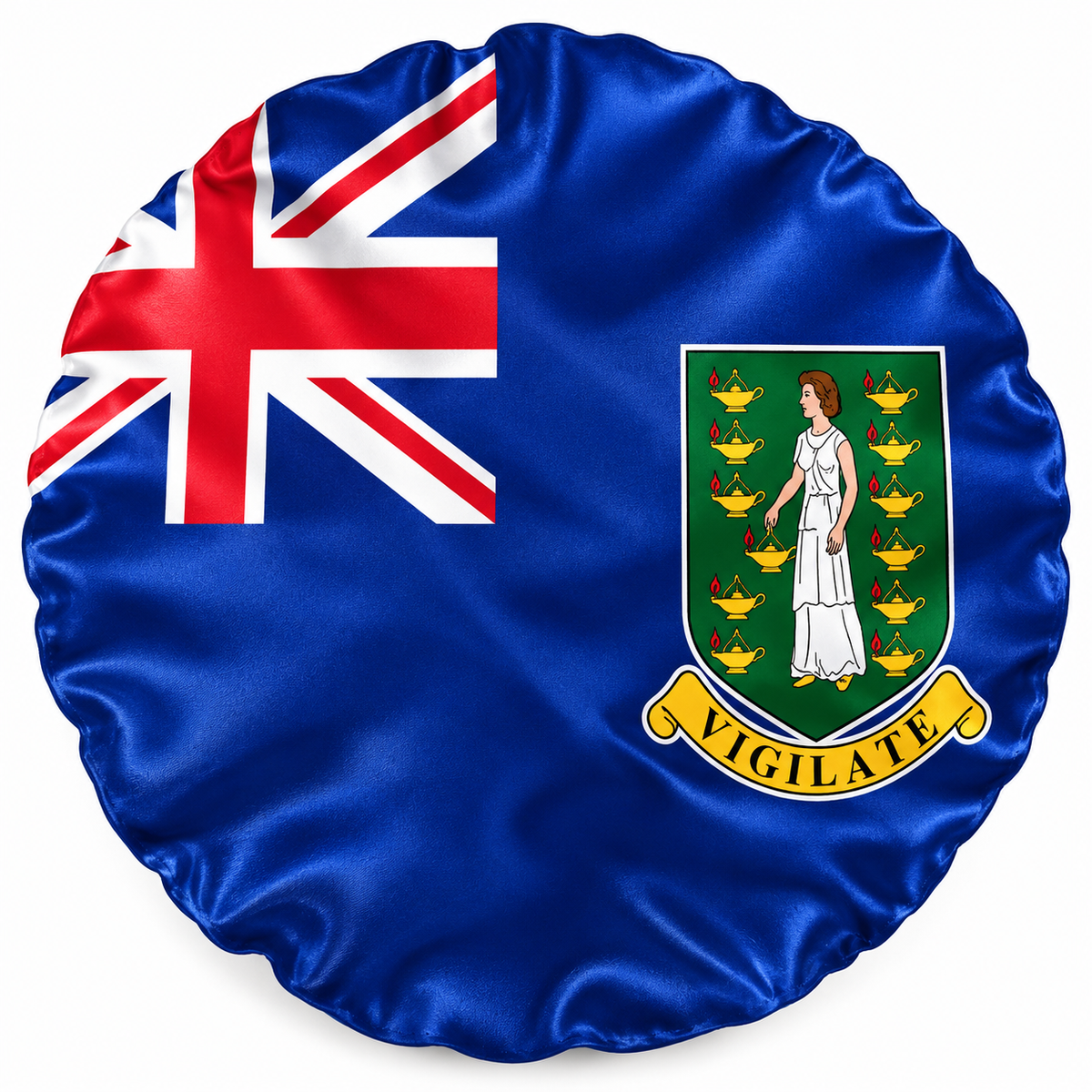 British Virgin Islands Satin Hair Bonnet – Double Layer Flag Bonnet
