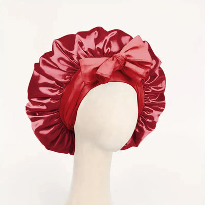 Satin Bonnet with Adjustable Tie Band