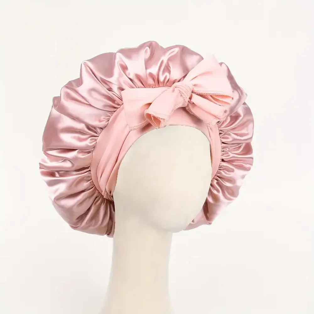 Satin Bonnet with Adjustable Tie Band