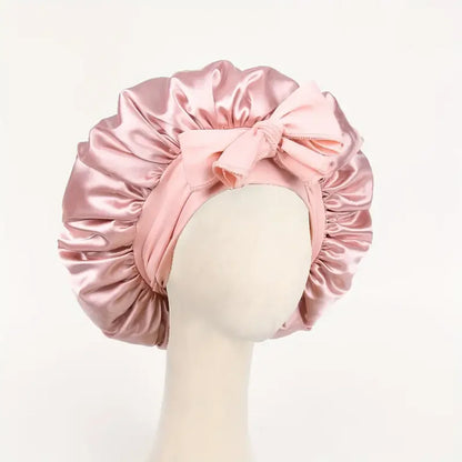 Satin Bonnet with Adjustable Tie Band