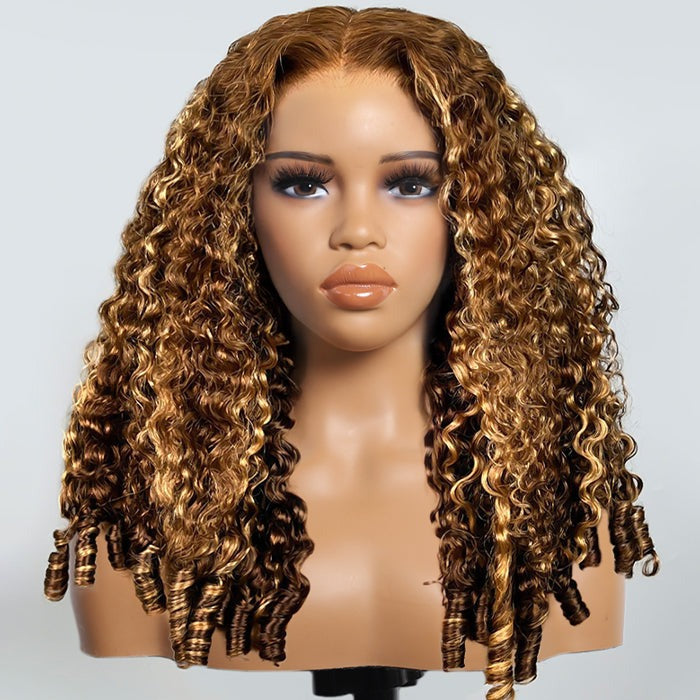 Burmese Curly short bob wig, human hair